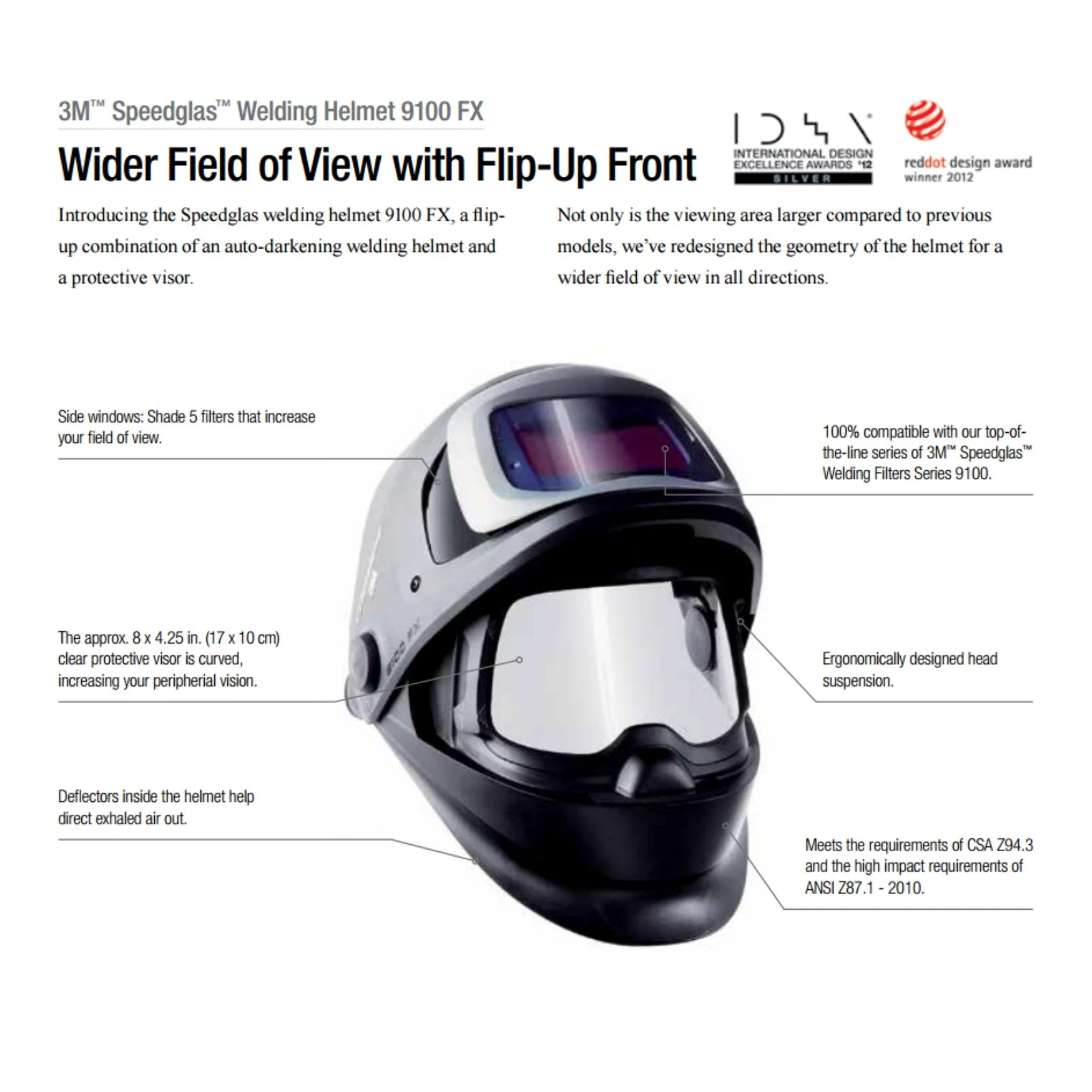 3M Speedglas 9100 FX Welding Helmet with Side Windows (06-0600-30SW) - Image 4