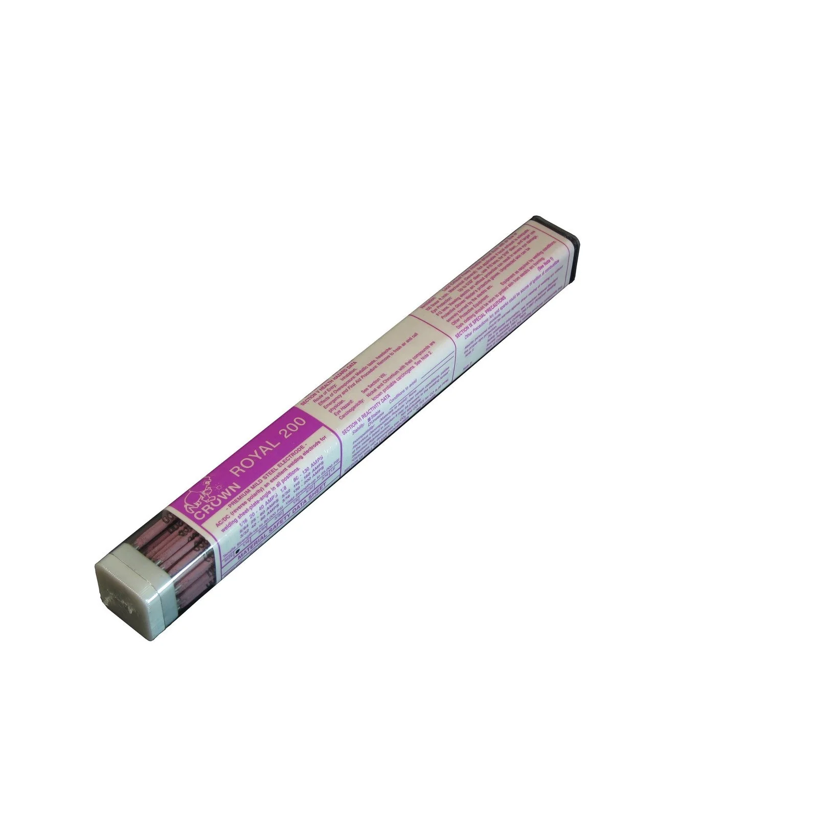 Crown Alloy 1/16 ROYAL 200 BR.PKG. Premium Steel ELECTRODE 1 lb TUBE (RE200/EL-BP)