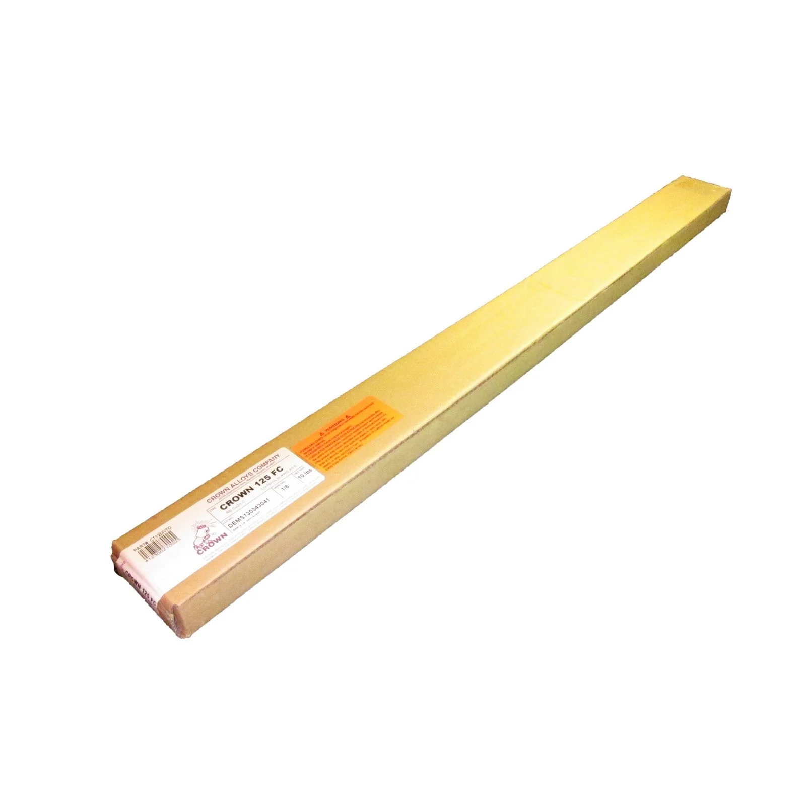 Crown Alloy 1/8 x 36" CROWN 125 Bare Low-Fuming Bronze (RB CuZn-C) BRAZING 10 lb BOX (CT125/TO)