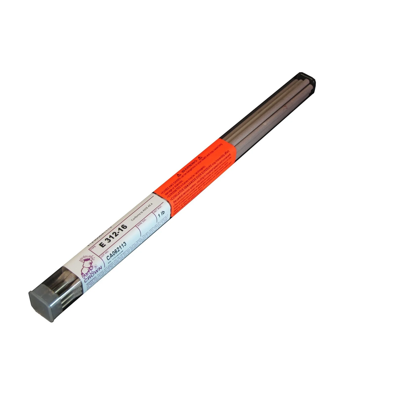 Crown Alloy 3/16 E 312-16 BR.PKG. Stainless Steel ELECTRODE 1 lb TUBE (SE312/EQ-BP)