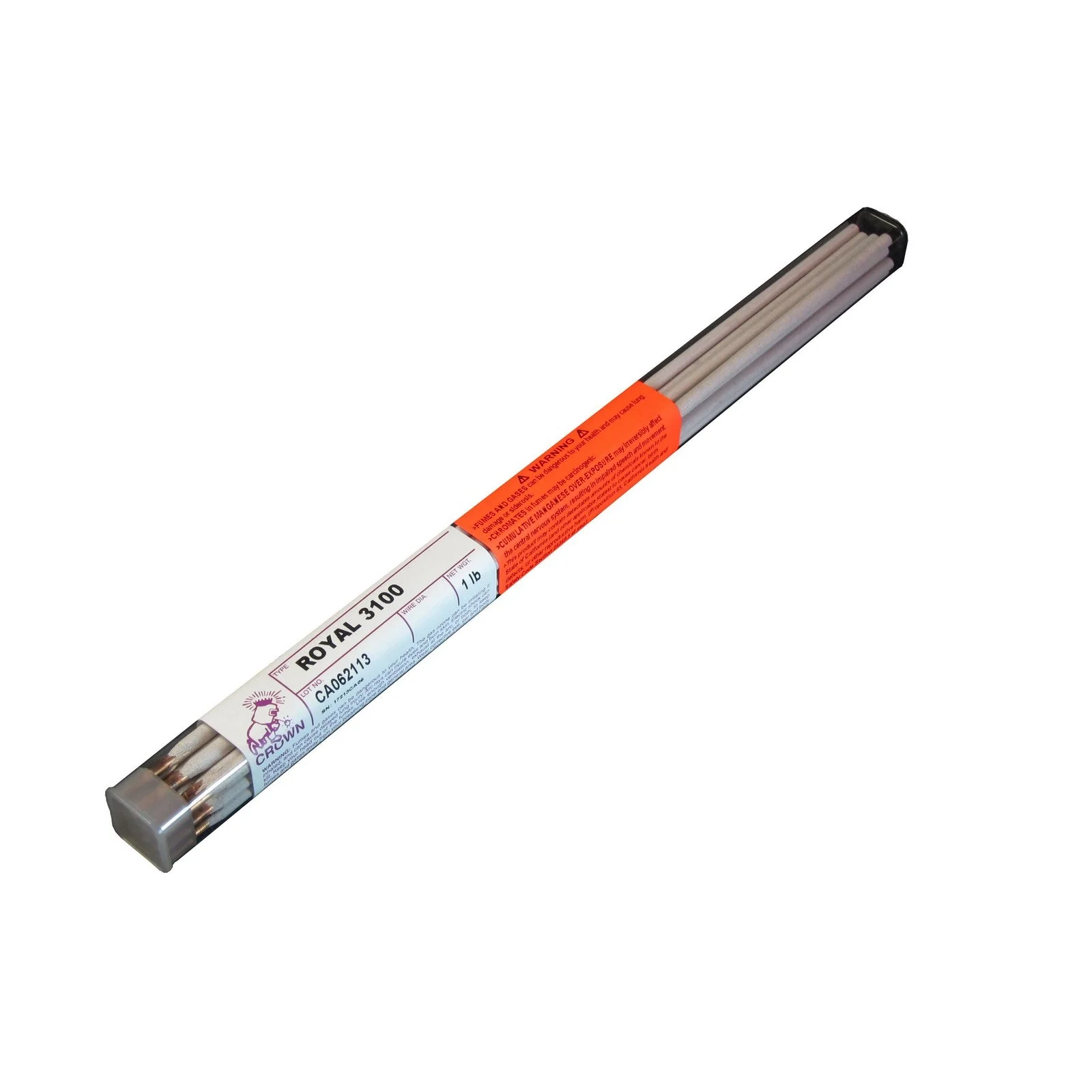 Crown Alloy 3/32 ROYAL 3100 BR.PKG. Phosphorous-Copper ELECTRODE 1 lb TUBE (RE3100/EN-BP)