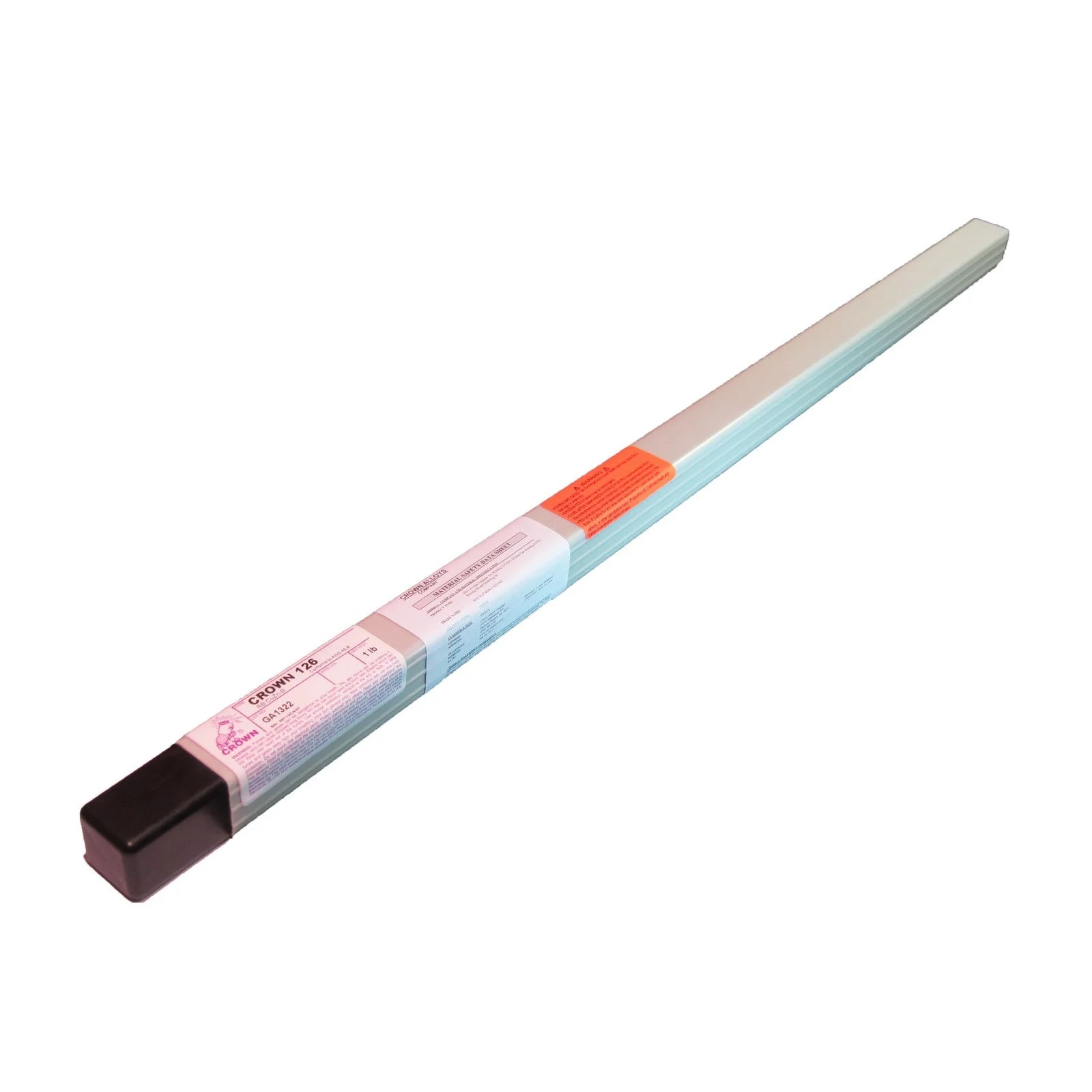 Crown Alloy 3/8 x 36" CROWN 126 BR.PKG. Brass-Nickel (RB CuZn-B) BRAZING 1 lb TUBE (CT126/TS-BP)
