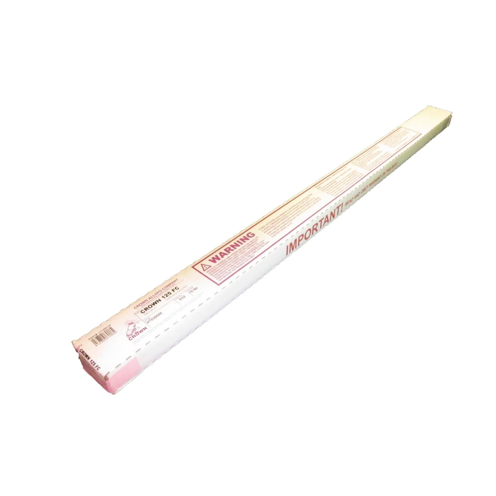 Crown Alloy 5/32 x 36" CROWN 125 Bare Low-Fuming Bronze (RB CuZn-C) BRAZING 10 lb BOX (CT125/TP)