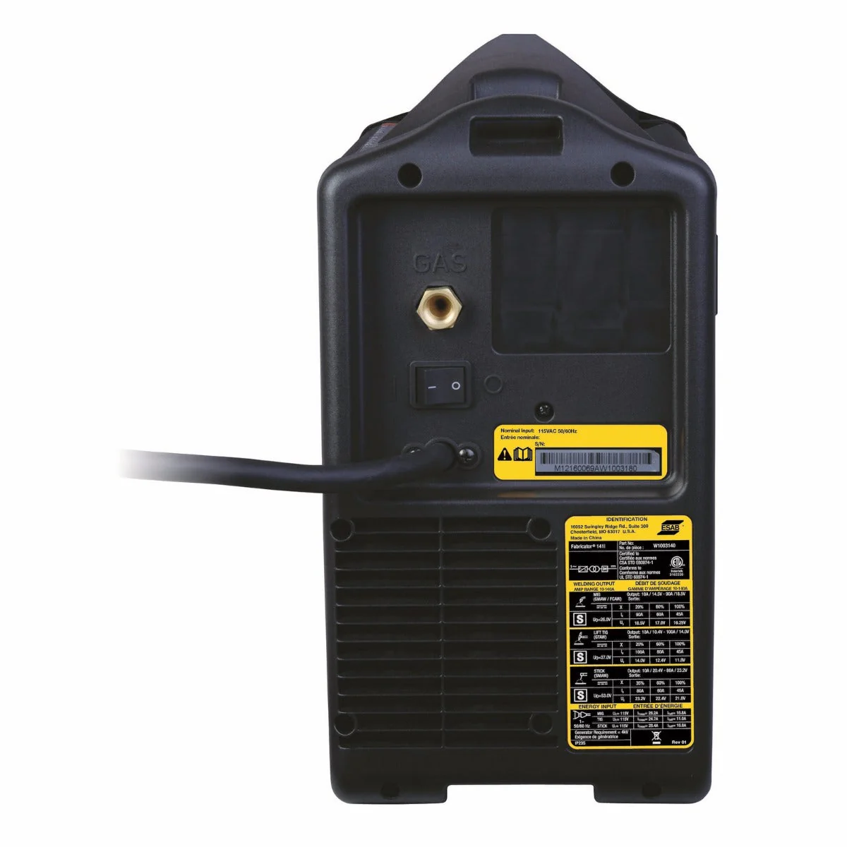 ESAB Fabricator 141i Multi Process Welding System, TIG Torch, and Foot Control (W1003141) - Image 3