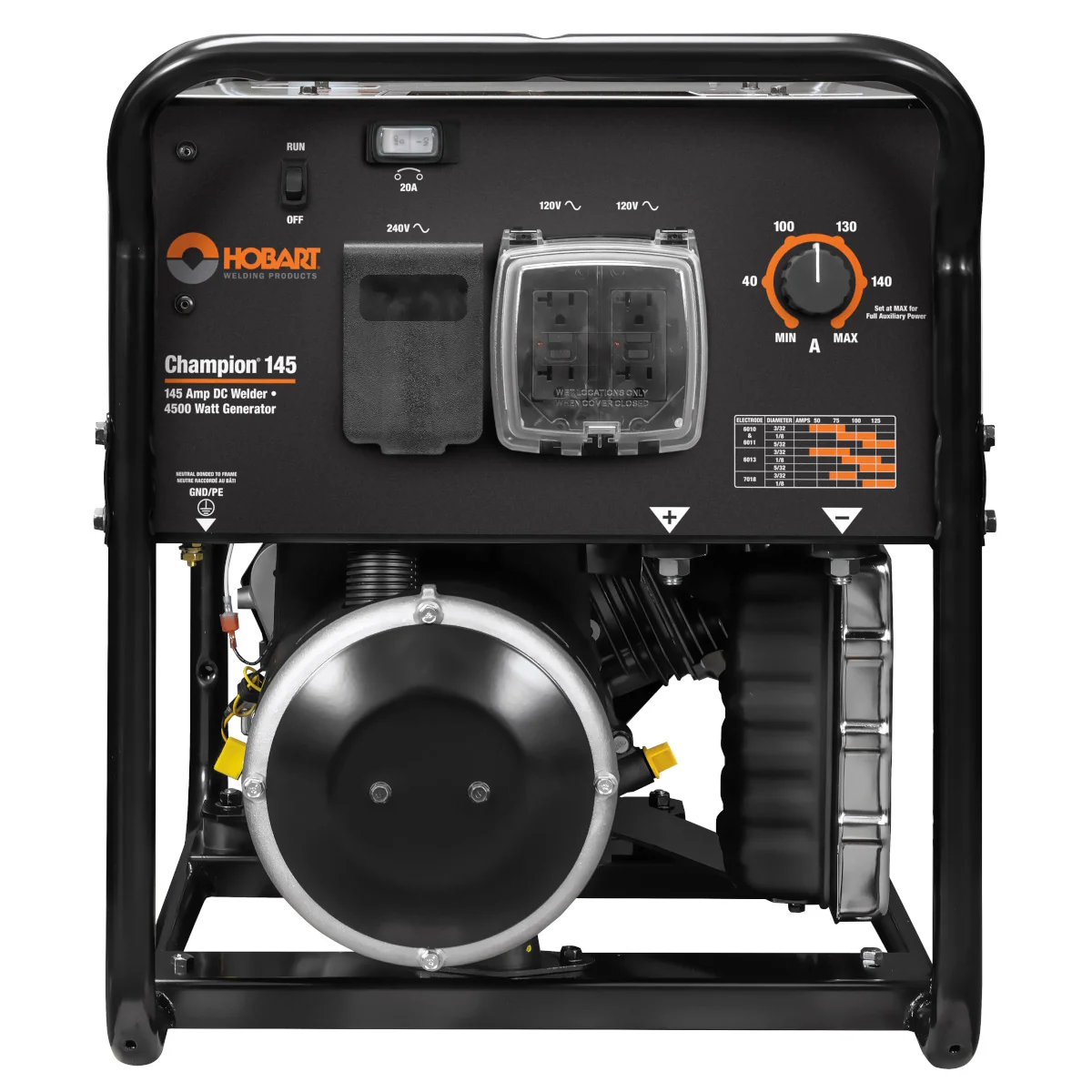 Hobart Champion 145 DC Welder/4500 Watt AC Generator with GFCI (500563) - Image 2