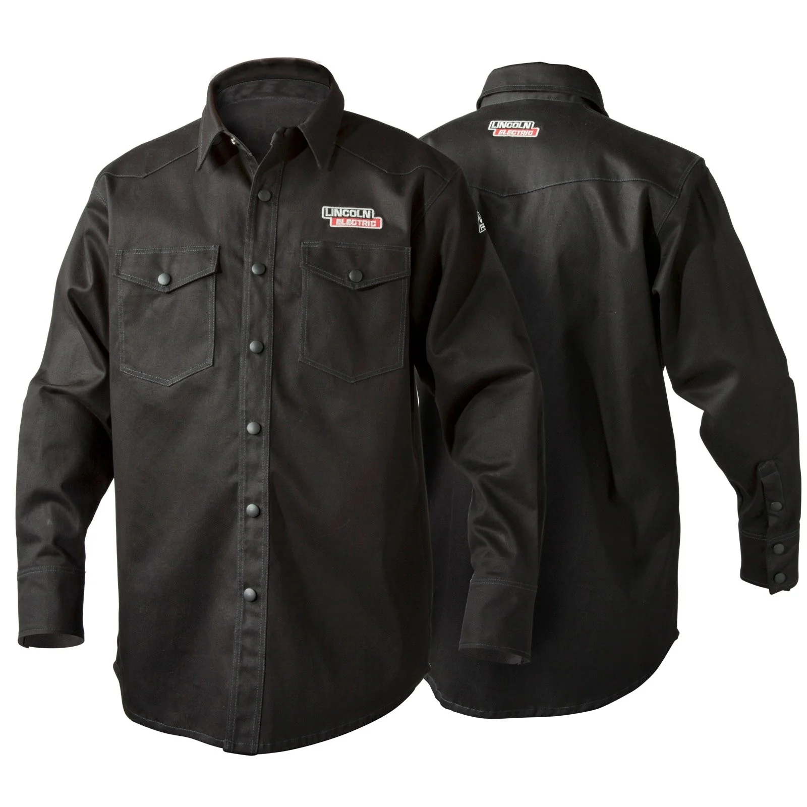 Lincoln Black Flame Retardant Welding Shirt (K3113) - Image 4
