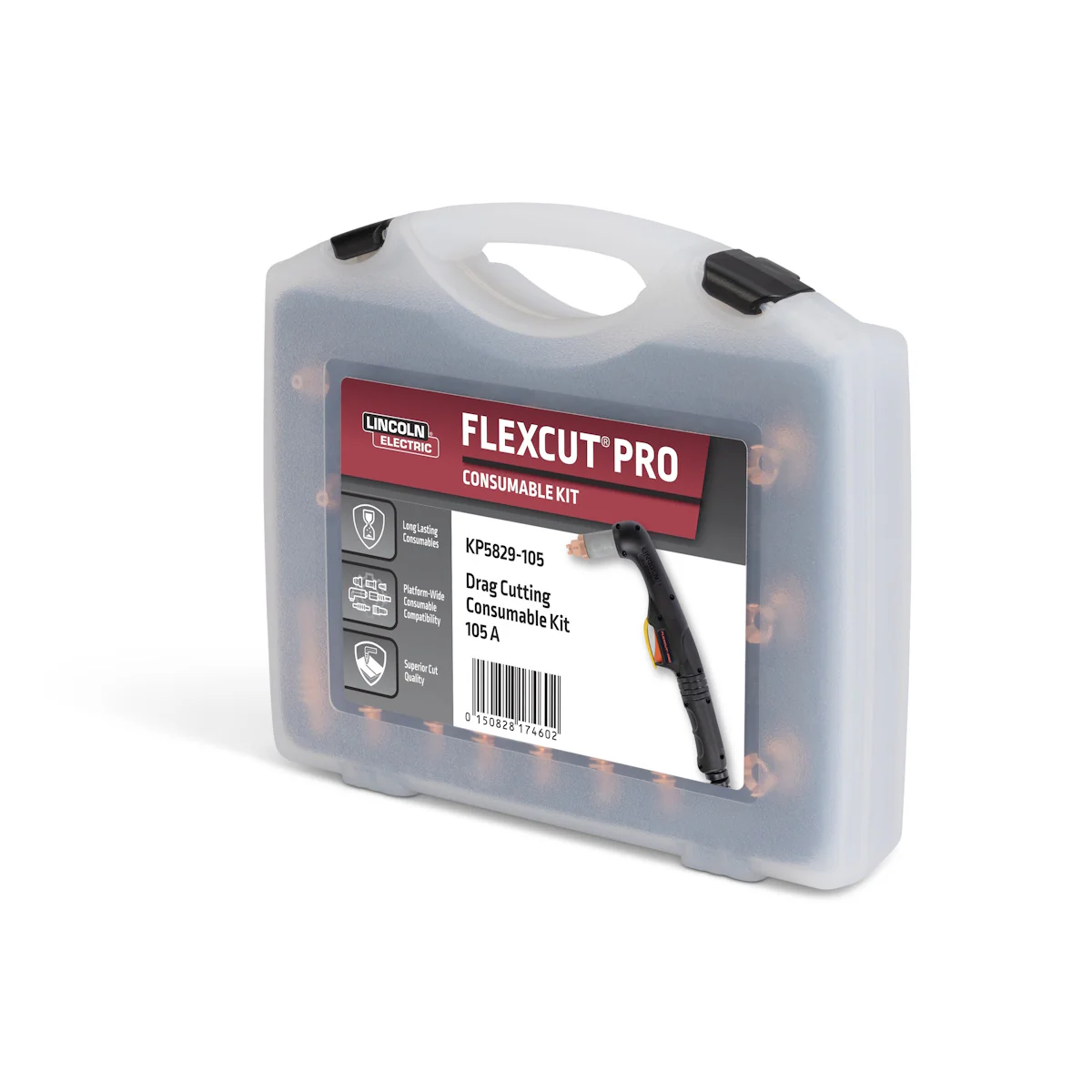 Lincoln FlexCut PRO 105A Drag Cutting Consumables Kit (KP5829-105) - Image 3