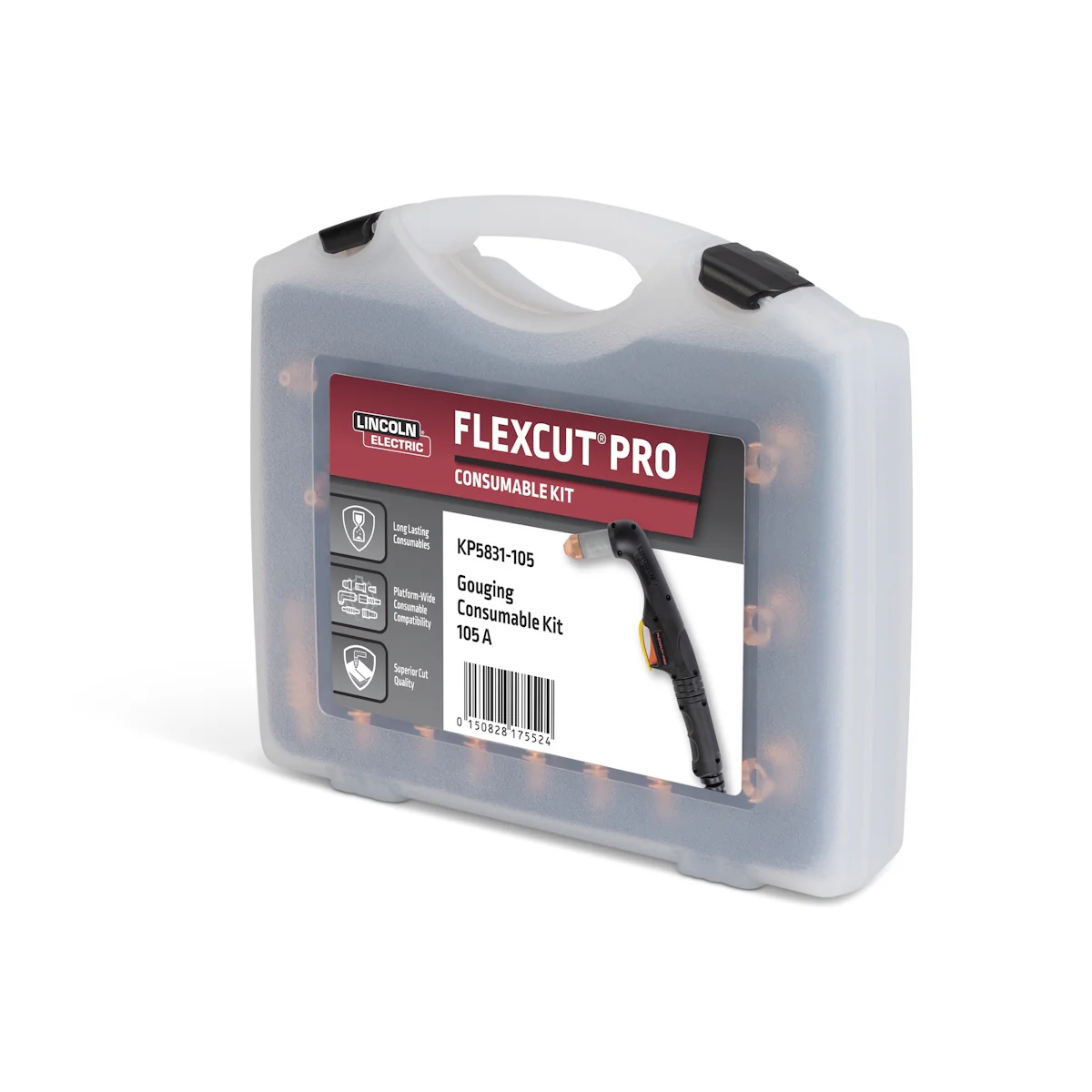 Lincoln FlexCut PRO 105A Gouging Consumables Kit (KP5831-105) - Image 3