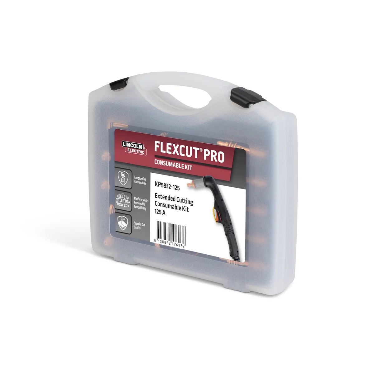 Lincoln FlexCut PRO 125A Extended Cutting Consumables Kit (KP5832-125) - Image 3