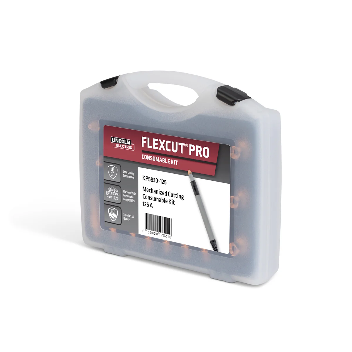 Lincoln FlexCut PRO 125A Mech Cutting Consumables Kit (KP5830-125) - Image 3