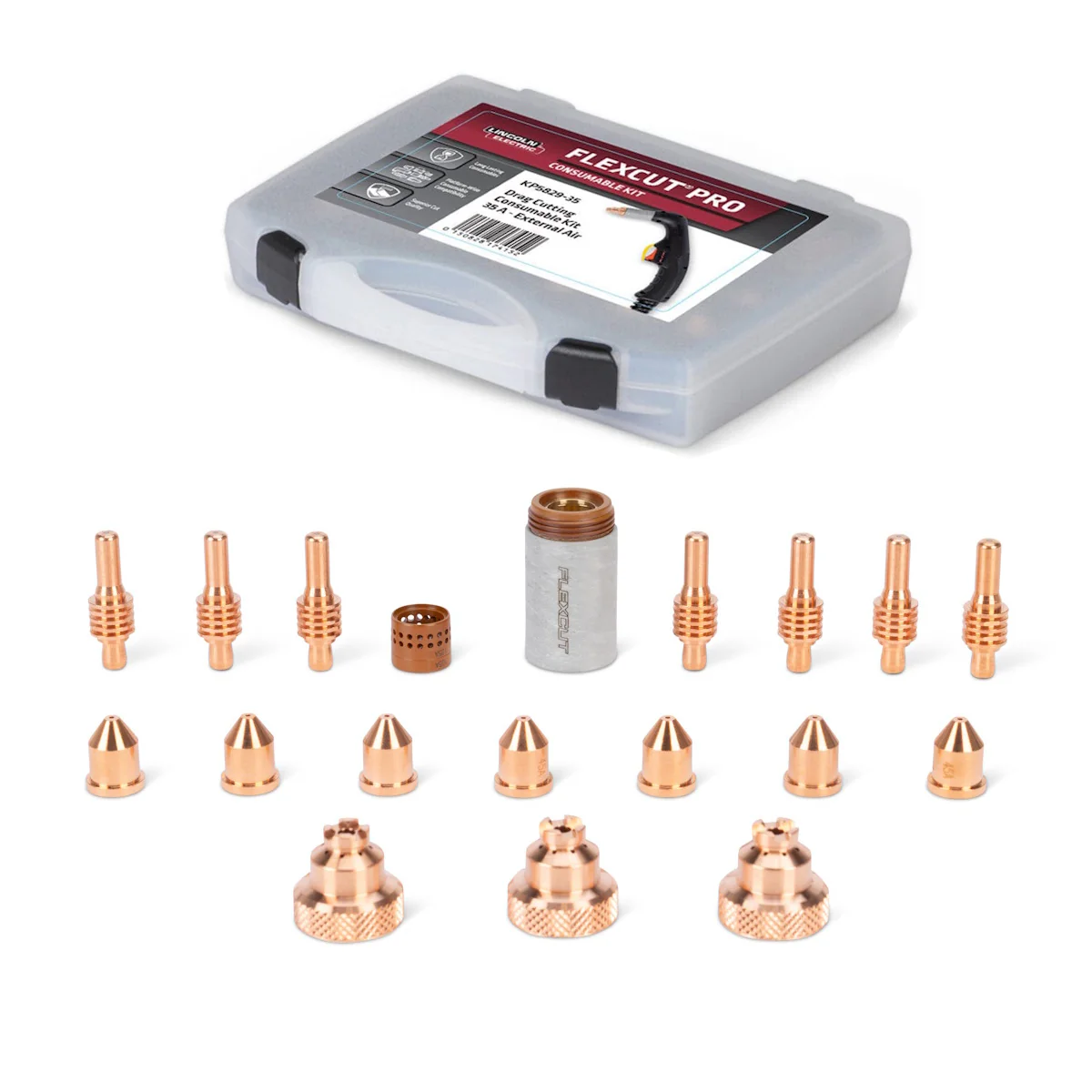 Lincoln FlexCut PRO 35A Drag Cutting Consumables Kit (KP5829-35)