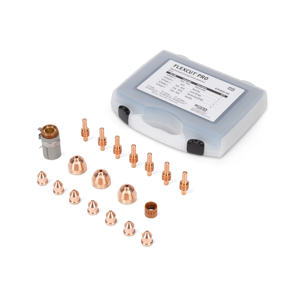 Lincoln FlexCut PRO 65A Mech Cutting Consumables Kit (KP5830-65)