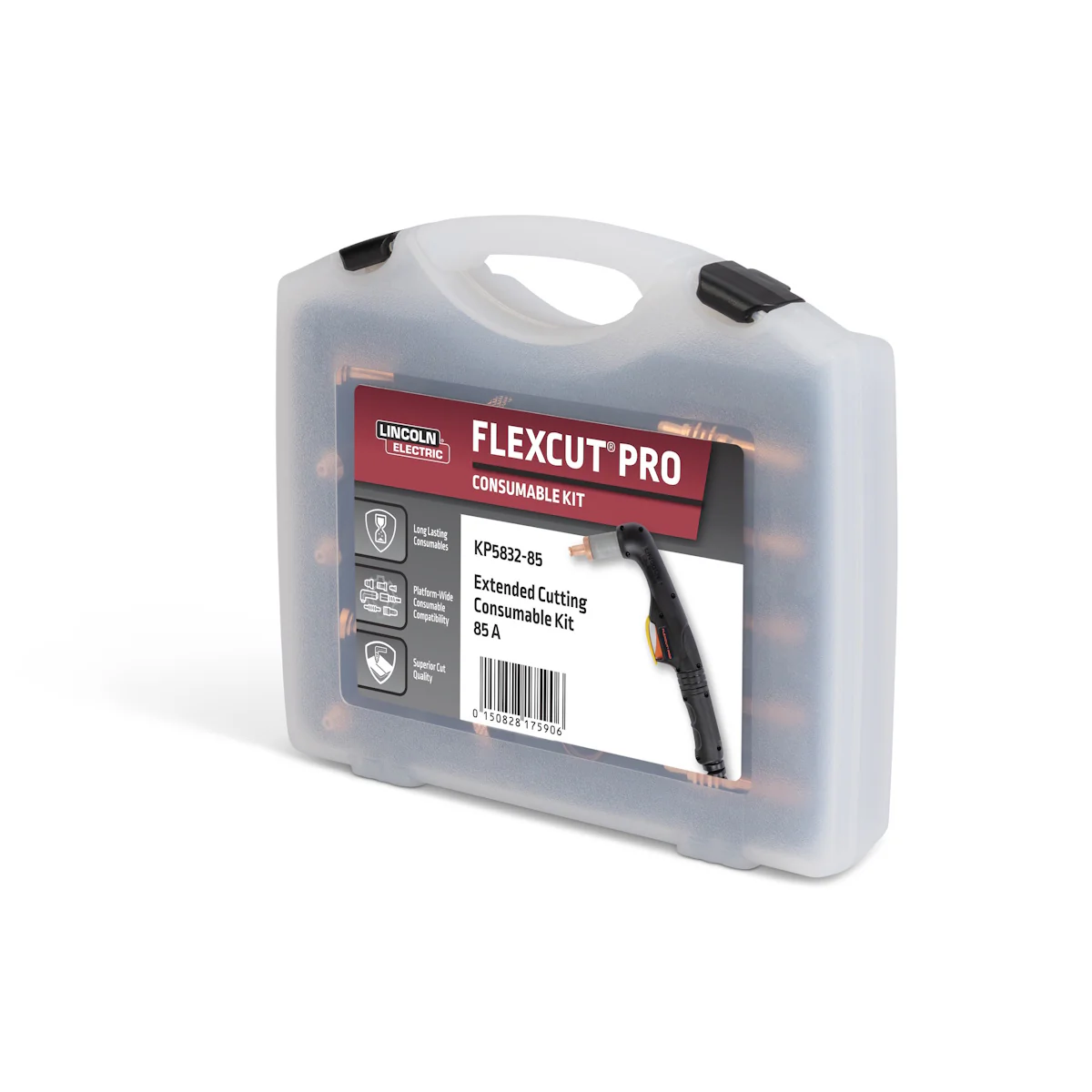 Lincoln FlexCut PRO 85A Extended Cutting Consumables Kit (KP5832-85) - Image 3