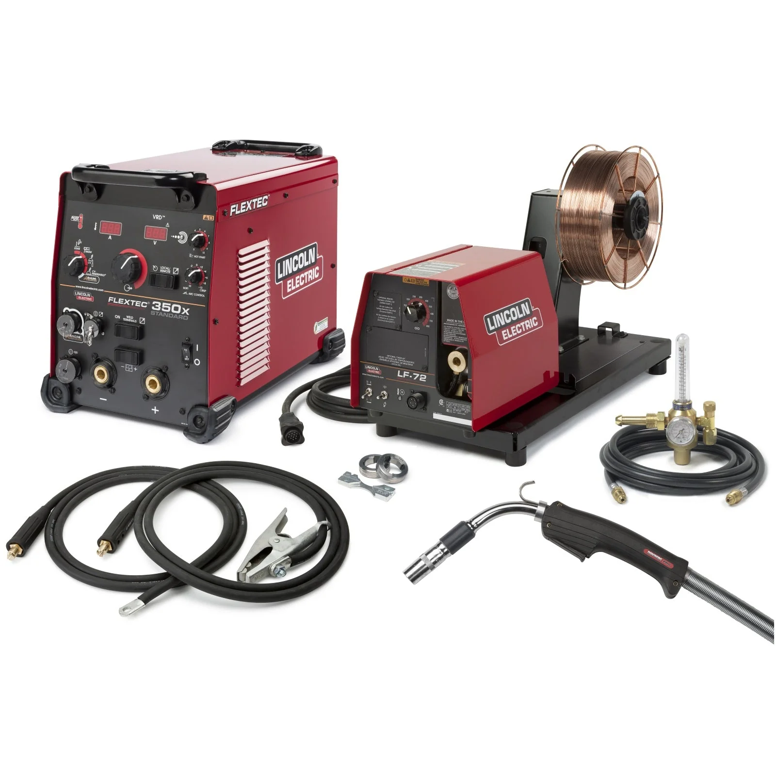 Lincoln Flextec 350X (Standard Model) with LF-72 Feeder One Pak (K3438-1)