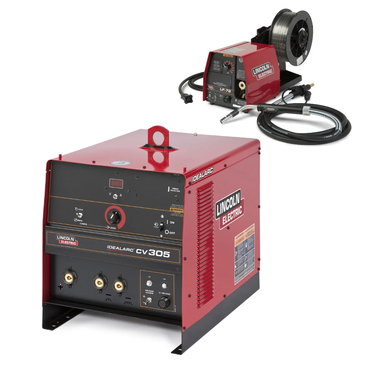 Lincoln Idealarc CV305 Ready-Pak w/LF-72 Wire Feeder (K2395-2) - Image 2