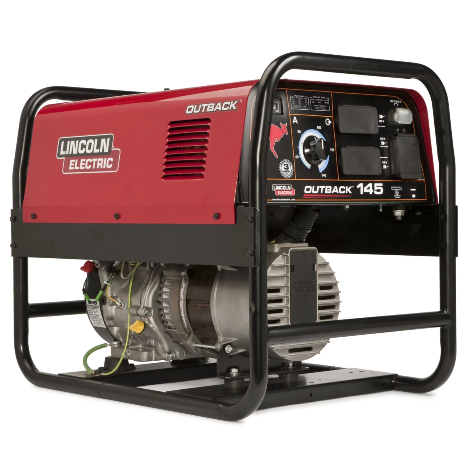 Lincoln Outback 145 Engine Welder Generator w/ Cover (K2707-2 & K2804-1) - Image 2