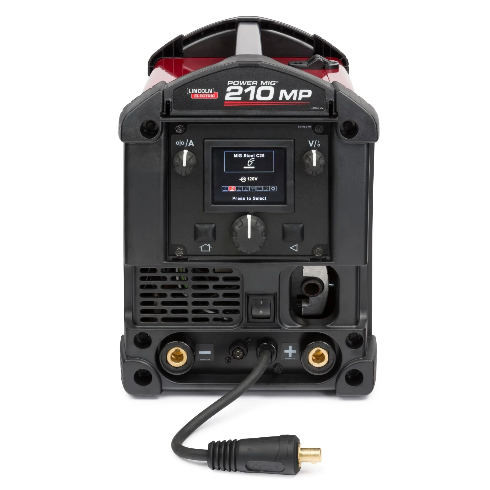Lincoln Power MIG 210 MP Welder w/ TIG Kit and HD Cart (K4195-2) - Image 3