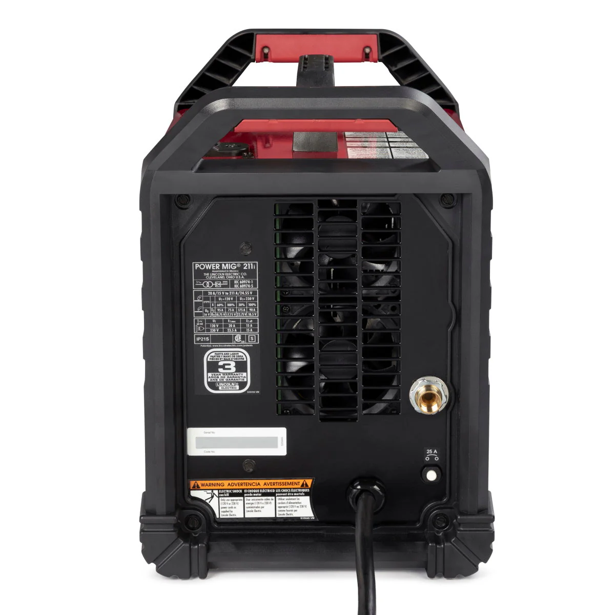 Lincoln Power MIG 211i Mig Welder w/Spoolgun (K6080-1) - Image 5