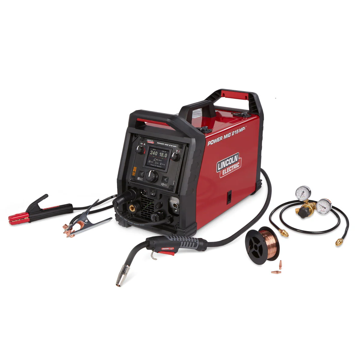Lincoln Power MIG 215 MPi Multi Process Welder - Aluminum One Pak (K4877-1) - Image 10