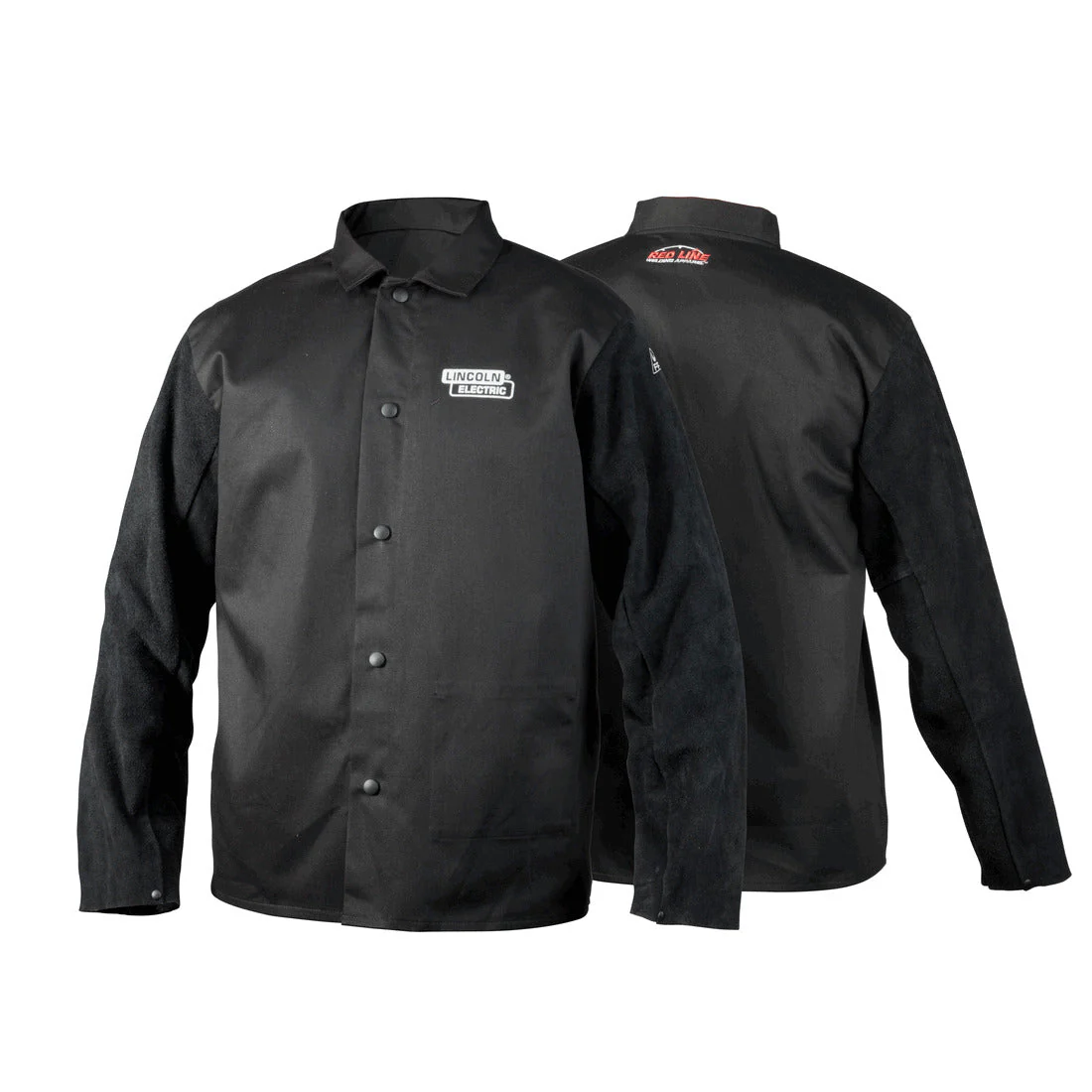 Lincoln Traditional Split Leather-Sleeved Welding Jacket - Medium (K3106-M)