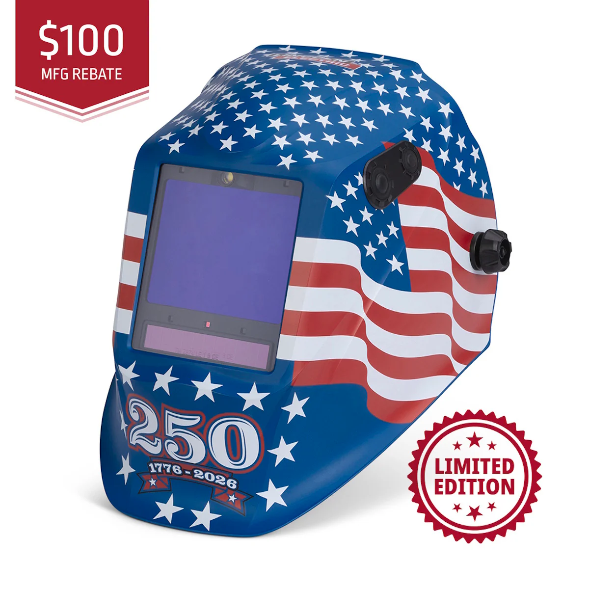Lincoln Viking 3350 ADV Limited Edition 250th Star Spangled Welding Helmet (K6064-5)