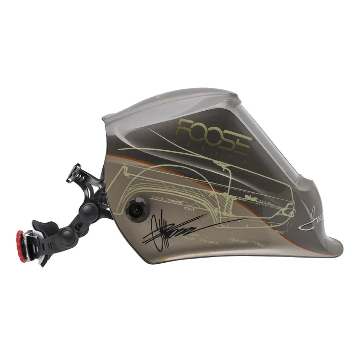 Lincoln Viking 3350 Series Foose Imposter Auto Darkening Welding Helmet (K4181-4) - Image 7