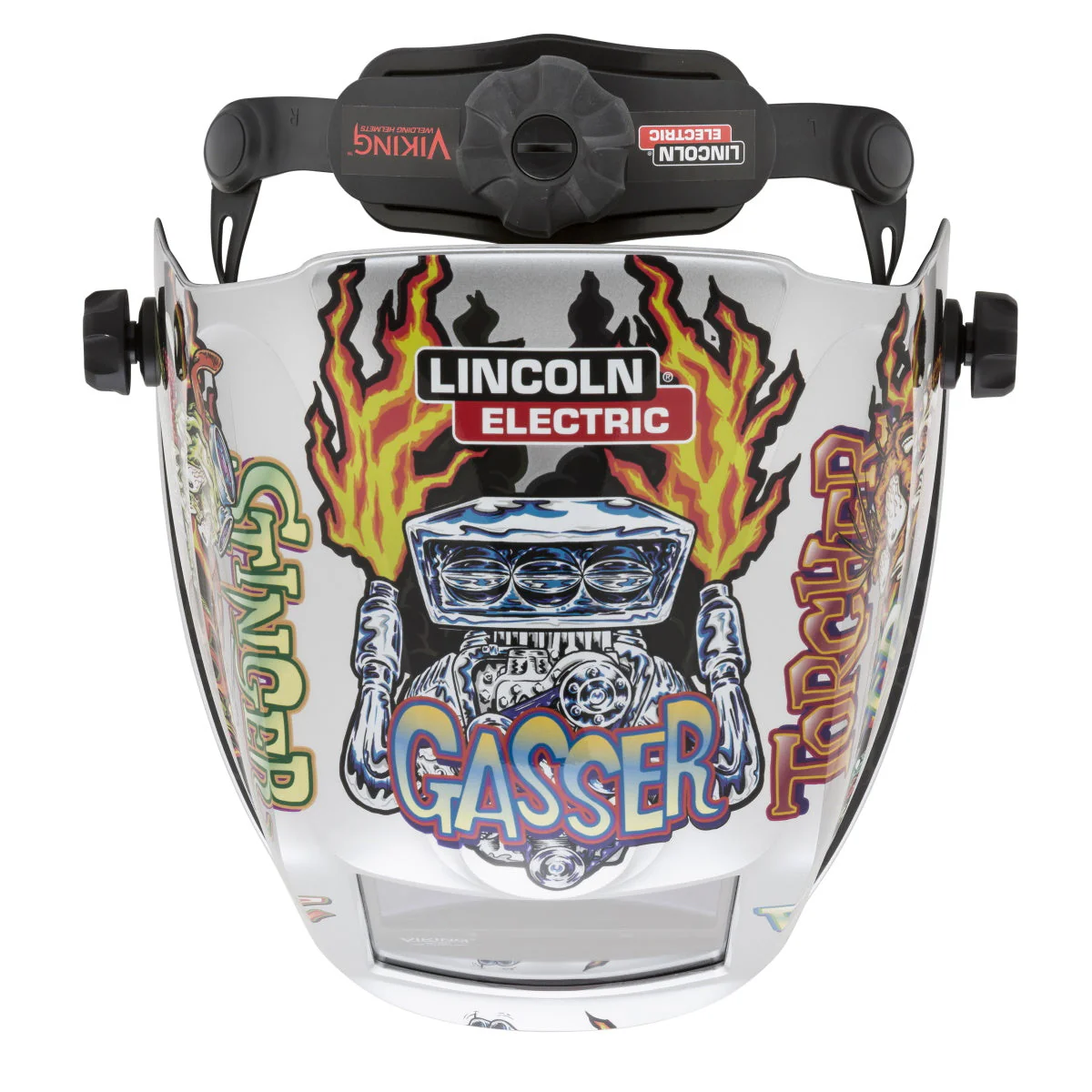 Lincoln Viking 3350 Series Hot Rodders Auto Darkening Welding Helmet (K4440-4) - Image 8