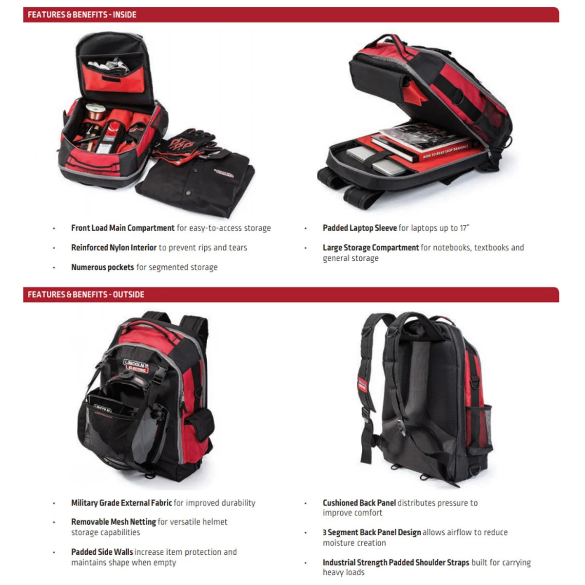 Lincoln Welders All-In-One Backpack (K3740-1) - Image 2