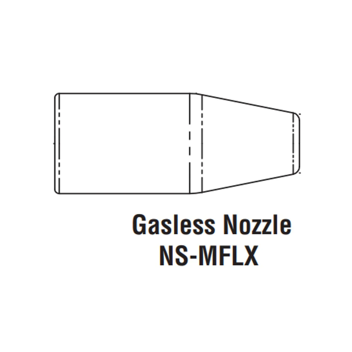 Miller AccuLock MDX 100 MIG Gun Flux Core Nozzle (NS-MFLX) - Image 7