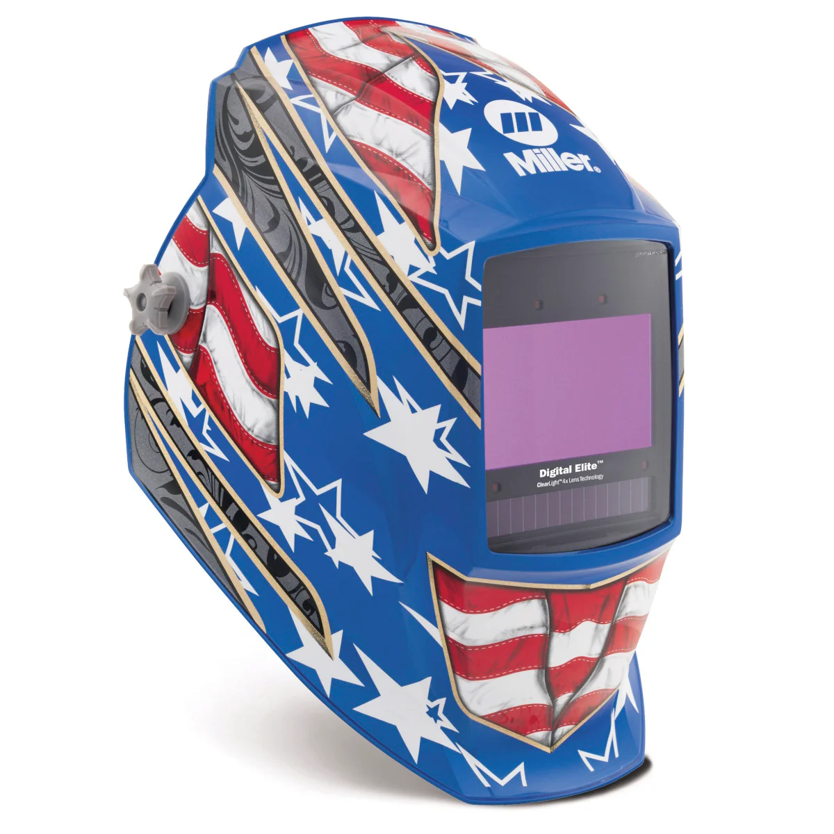Miller Digital Elite Stars & Stripes III Welding Helmet w/ClearLight 4X Lens (296770) - Image 2
