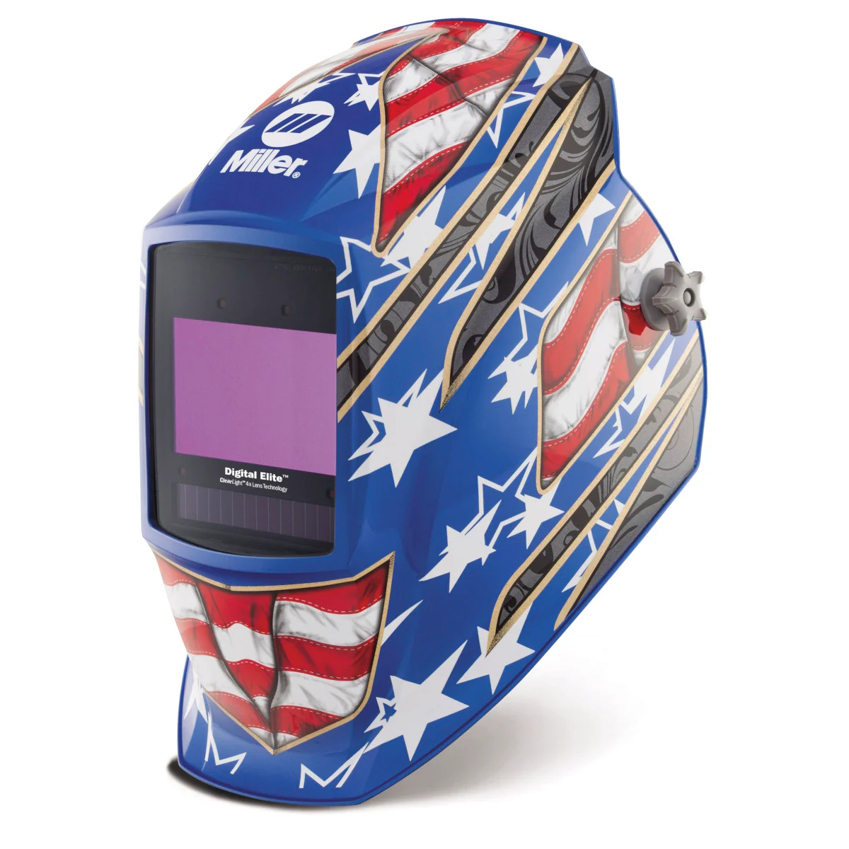 Miller Digital Elite Stars & Stripes III Welding Helmet w/ClearLight 4X Lens (296770) - Image 3