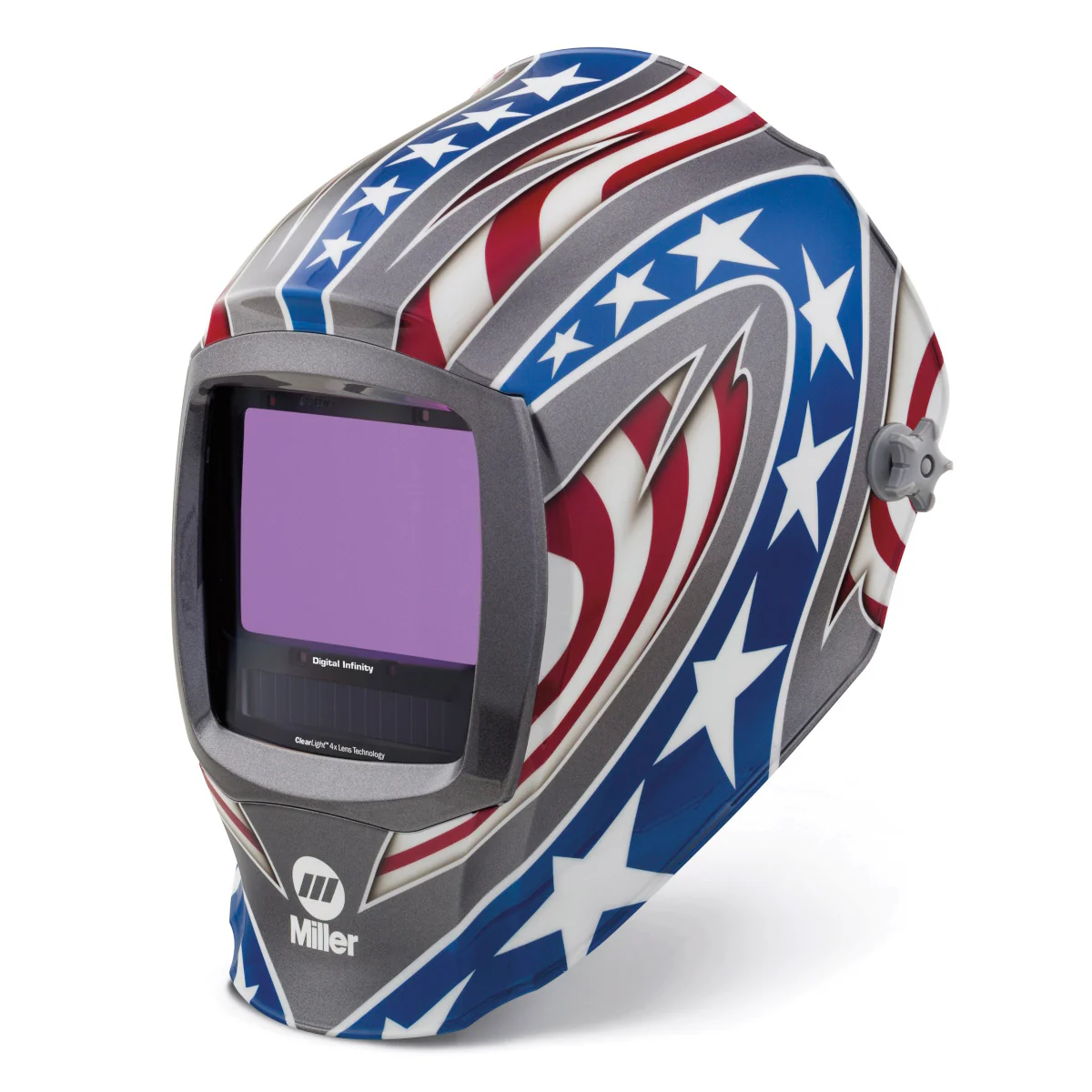 Miller Digital Infinity Stars & Stripes Welding Helmet w/ClearLight 4X Lens (296780) - Image 3