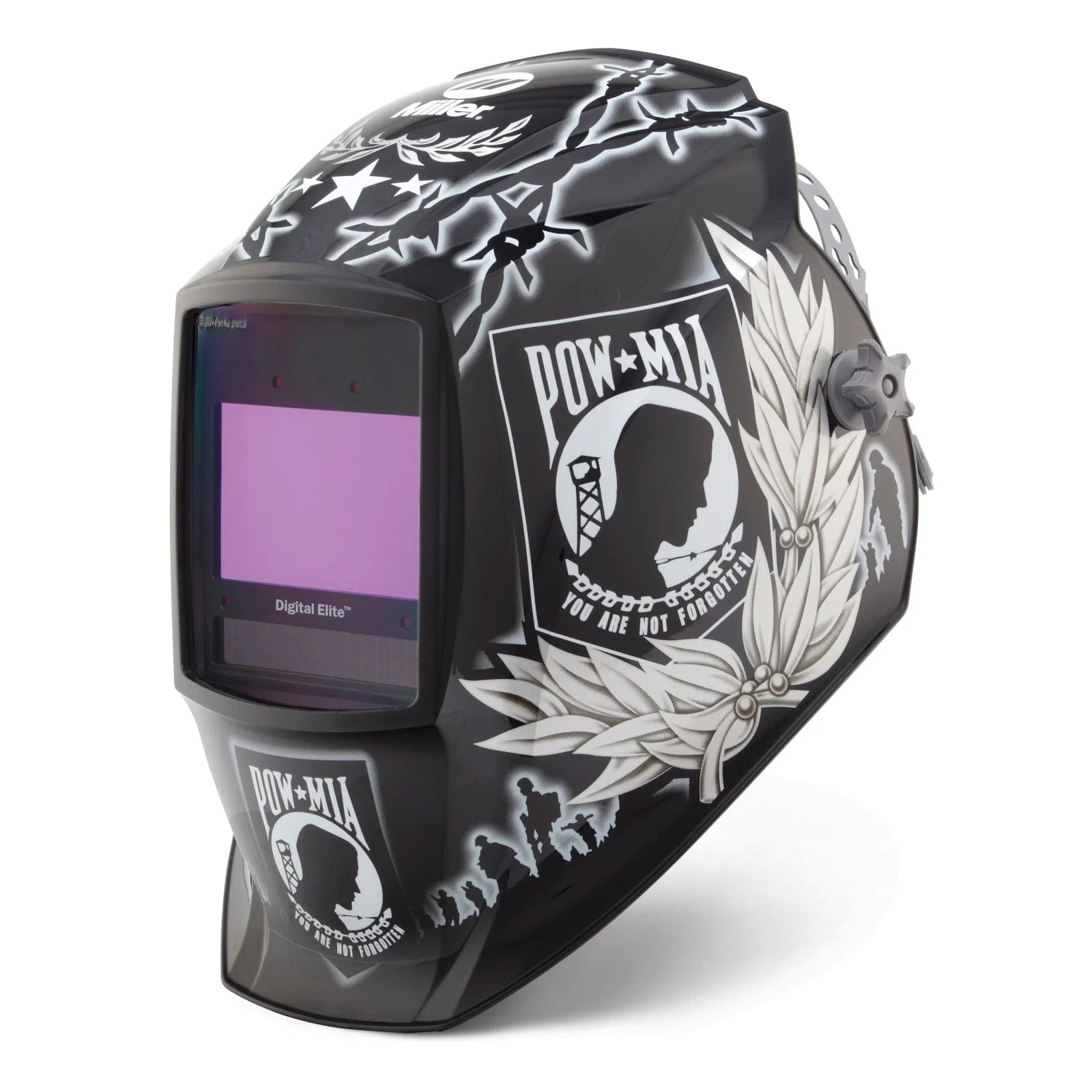 Miller POW MIA Not Forgotten Digital Elite Auto Darkening Welding Helmet (260127) - Image 4