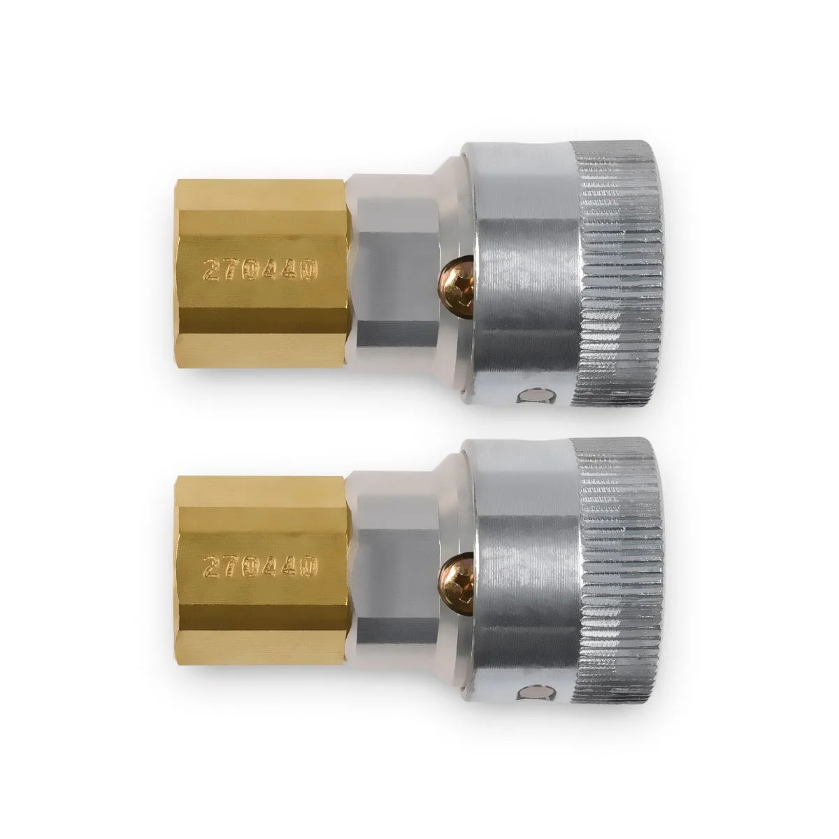 Miller SAR 1/4" NPT Steel Hose Socket (Schrader) Pkg/2 (270440)