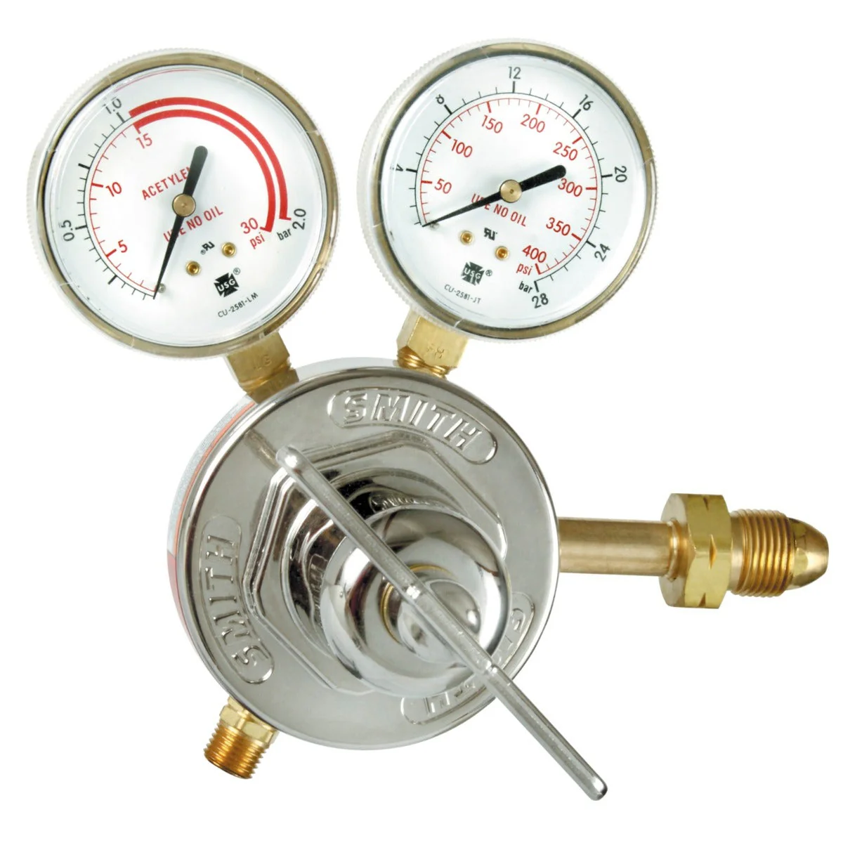 Miller | Smith HD Single Stage Series 40 Acetylene Regulator (40-15-XXX) - Image 2