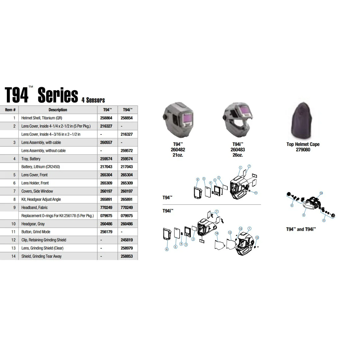 Miller T94i ADF Lens Assembly without Cable (259572) - Image 3