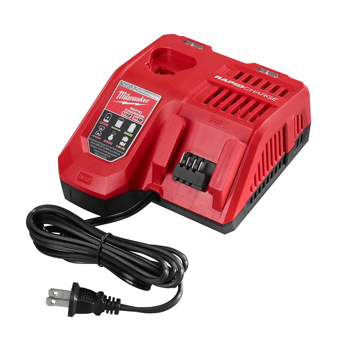 Milwaukee M18 Redlithium High Output HD12.0 Battery Pack w/Rapid Charger (48-59-1200) - Image 2
