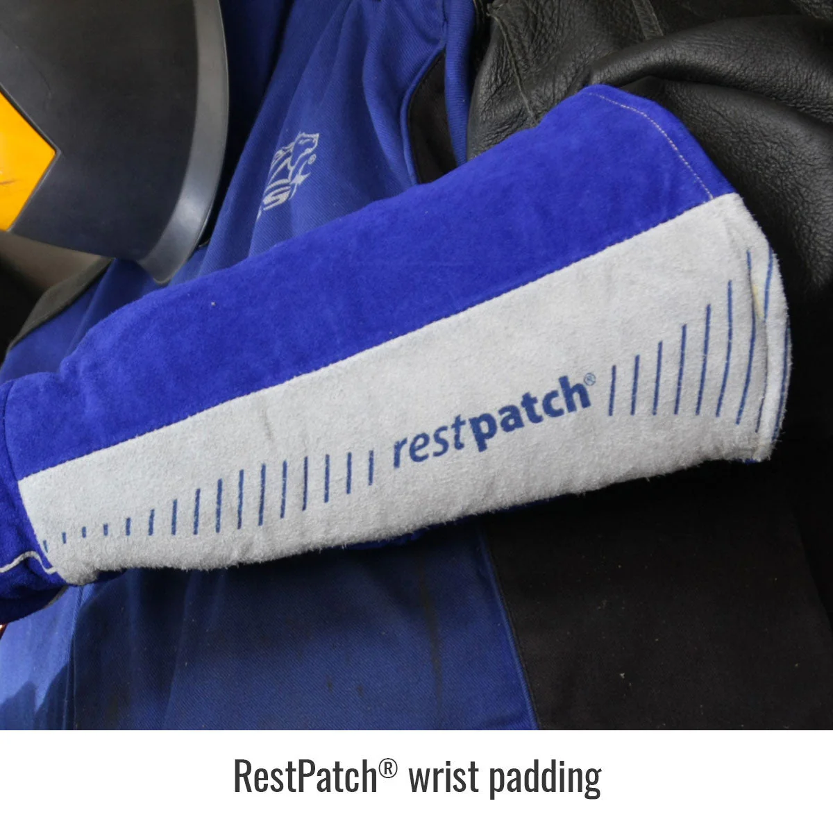 Revco Black Stallion 21 Inch Split Cowhide Stick Gloves with RestPatch (GS1321-BG) - Image 3