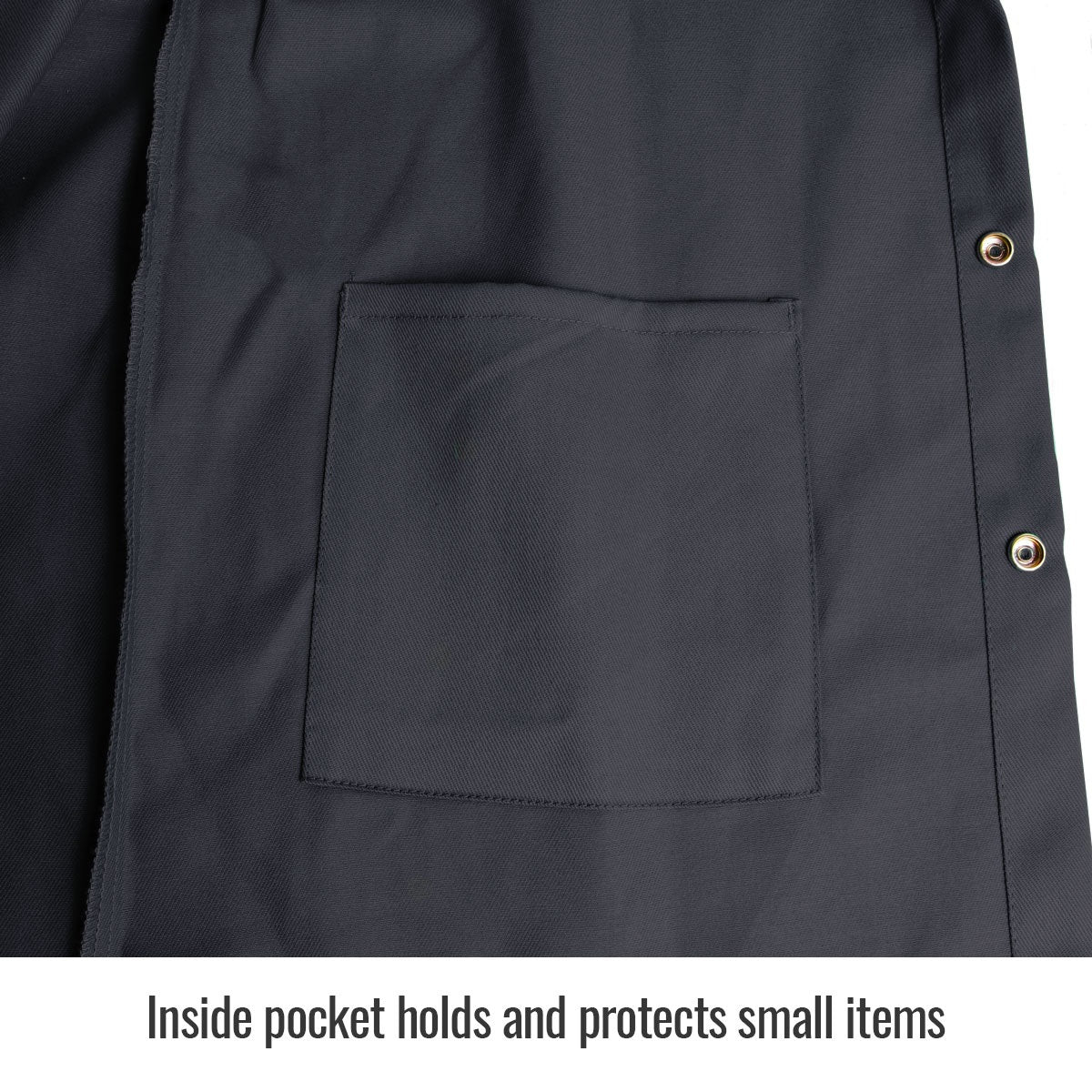 Revco Black Stallion 9oz Black FR Cotton Welding Jacket (FBK9-30C) - Image 4
