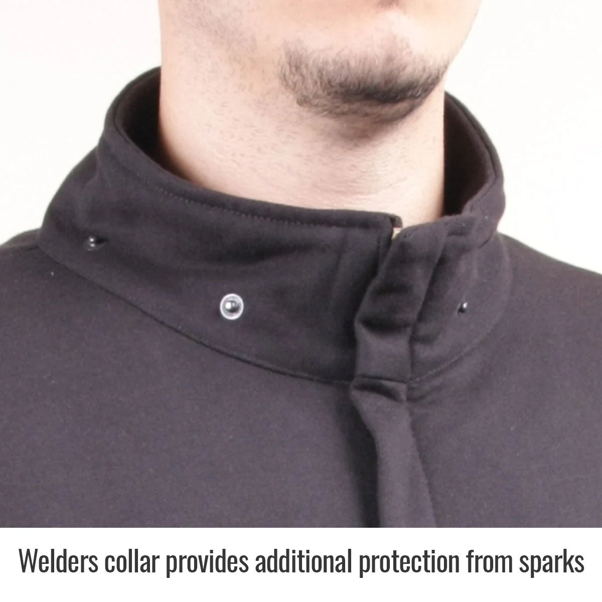 Revco Black Stallion 9oz Black Full-Zip FR Hooded Sweatshirt (JF1331-BK) - Image 3