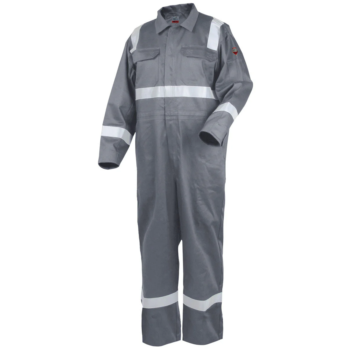 Revco Black Stallion 9oz Deluxe Gray FR Cotton Coveralls w/Reflective Tape (CF2216-GY) - Image 10
