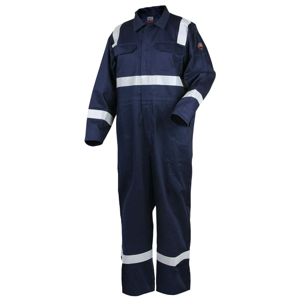 Revco Black Stallion 9oz Deluxe Navy FR Cotton Coveralls w/Reflective Tape (CF2216-NV) - Image 3