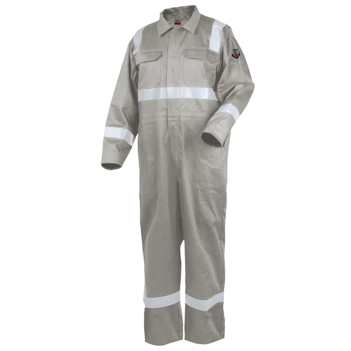 Revco Black Stallion 9oz Deluxe Stone FR Cotton Coveralls w/Reflective Tape (CF2216-ST) - Image 3