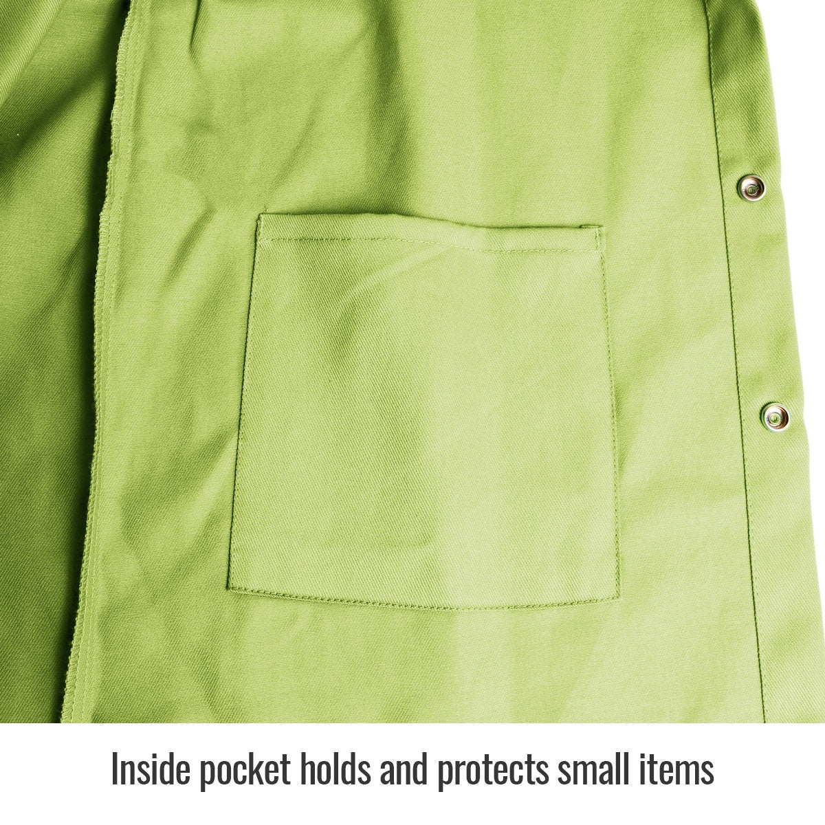 Revco Black Stallion 9oz Lime Safety Welding Jacket w/FR Reflective Tape (JF1012-LM) - Image 6