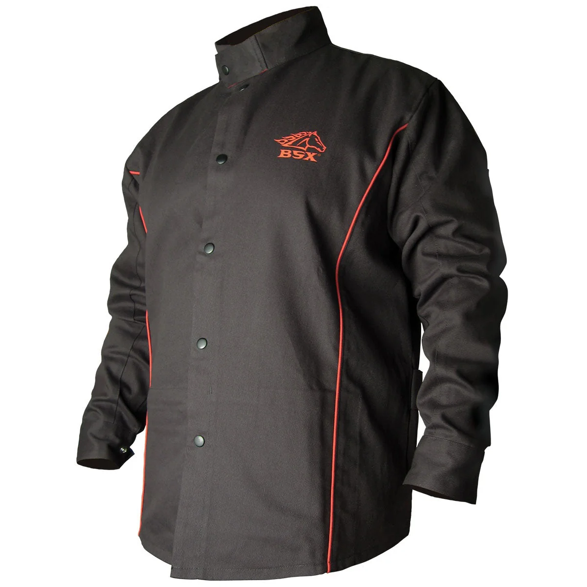 Revco Black Stallion BSX 9oz Black FR Cotton Welding Jacket (B9C) - Image 9