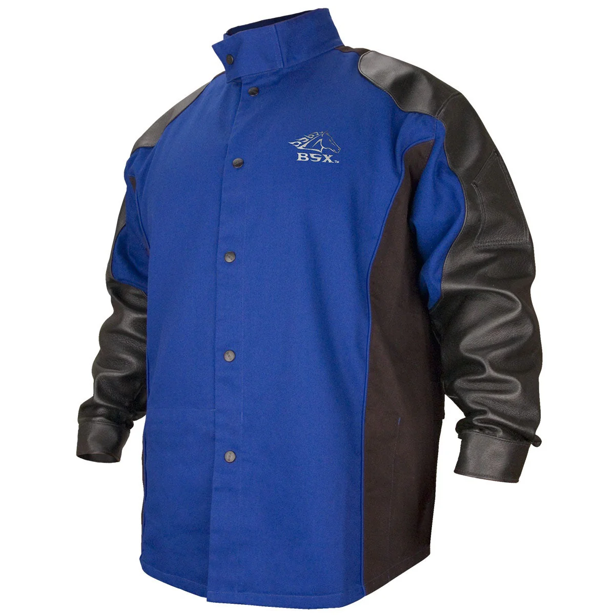 Revco Black Stallion BSX Royal Blue 9oz FR Hybrid Welding Jacket (BXRB9C/PS) - Image 7