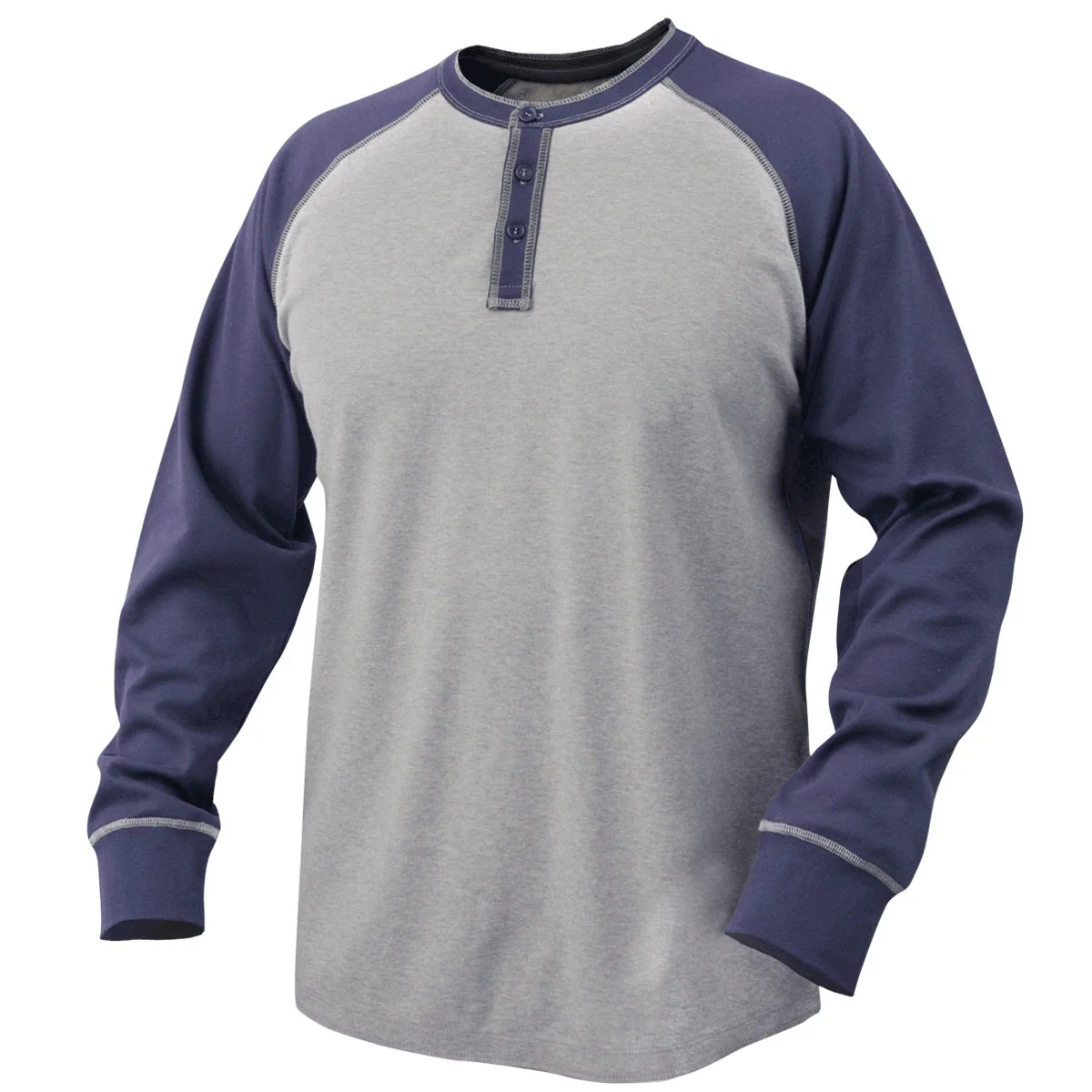 Revco Black Stallion Navy/Gray 7oz FR Welding Jersey Shirt (TF2520-NG) - Image 4