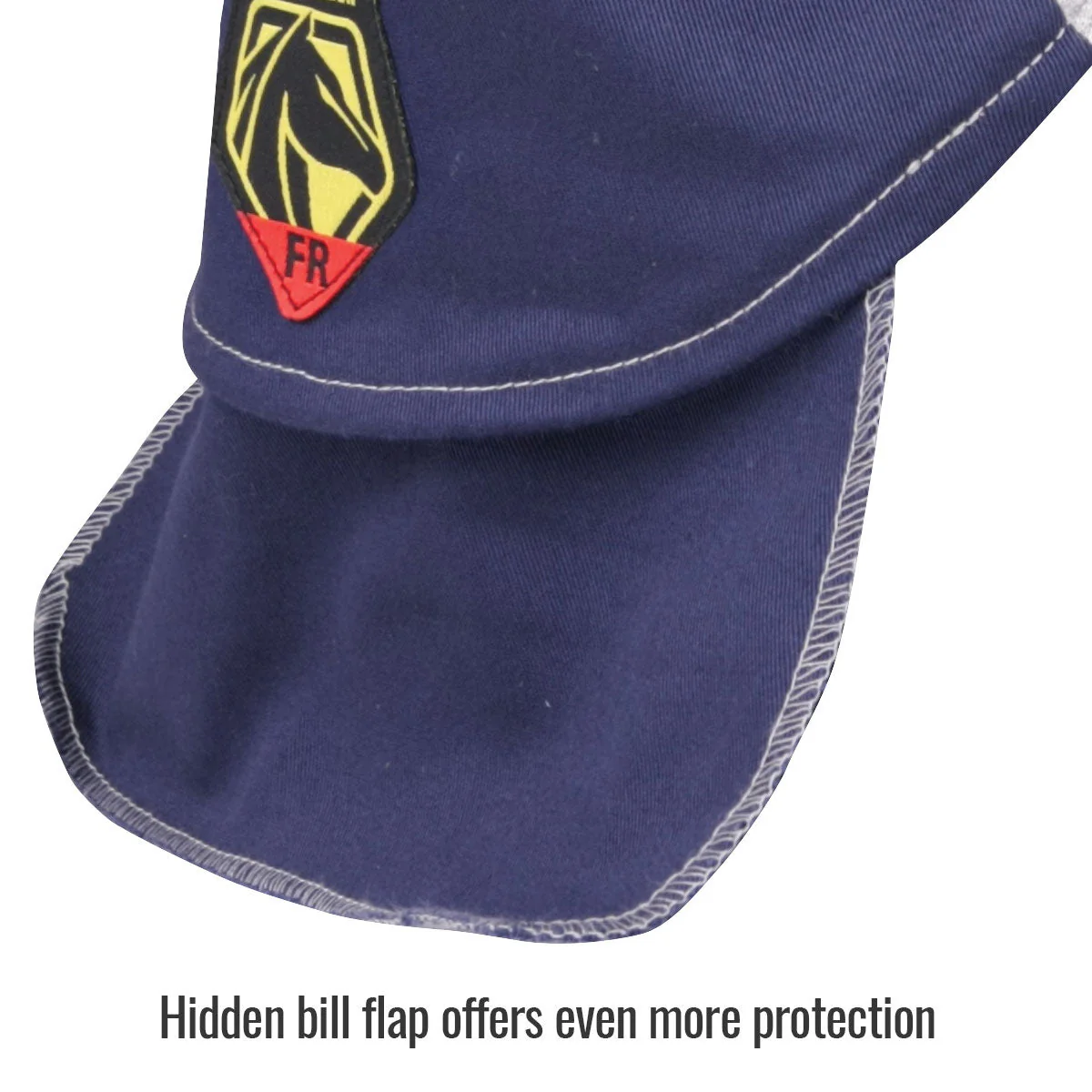 Revco Black Stallion Navy/Gray FR Cotton Welding Cap (AH1630-NG) - Image 4