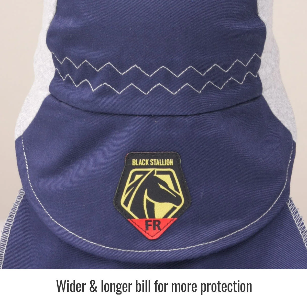 Revco Black Stallion Navy/Gray FR Cotton Welding Cap (AH1630-NG) - Image 5
