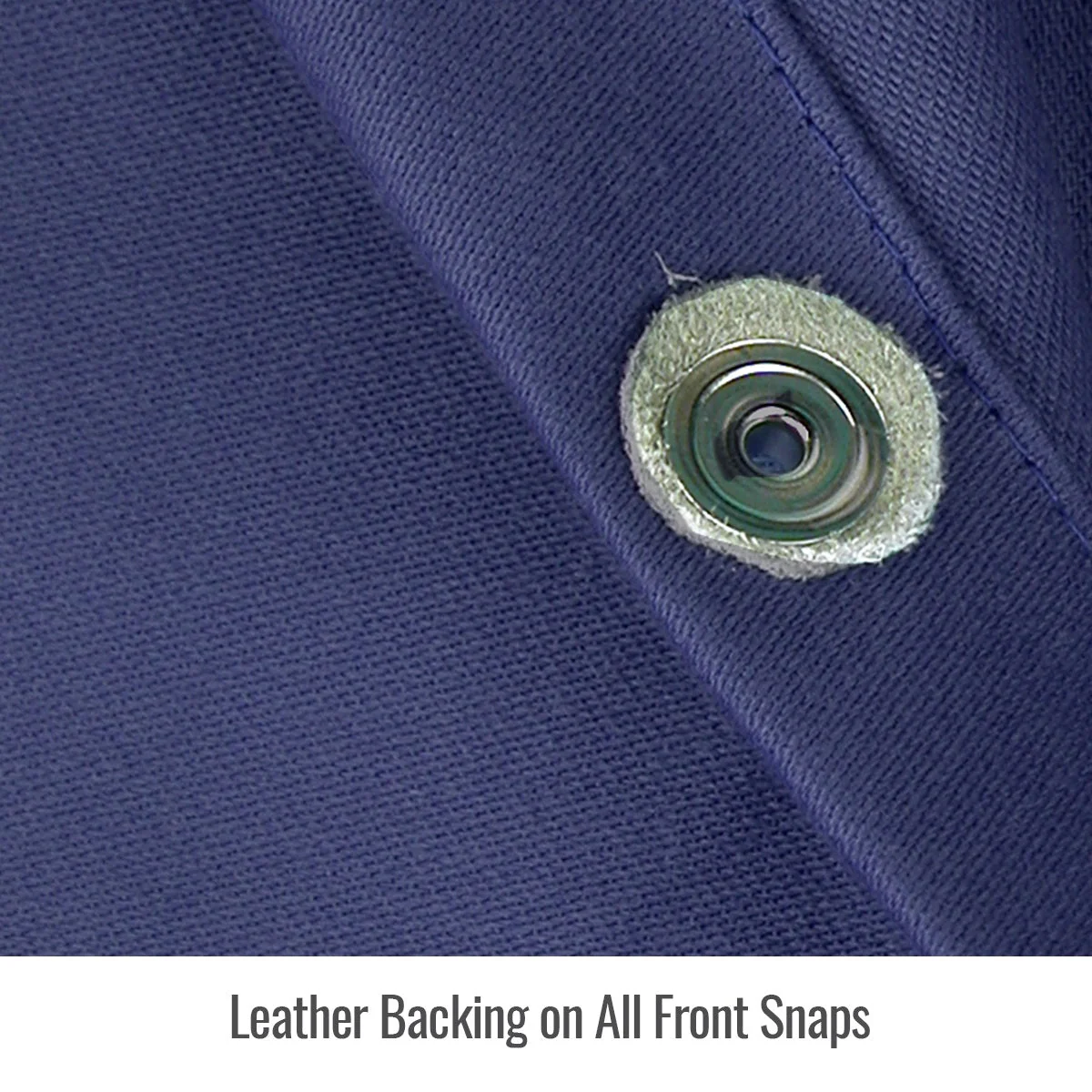 Revco Black Stallion Navy/Gray Stretch-Back FR Cotton Welding Jacket (JF1625-NG) - Image 6